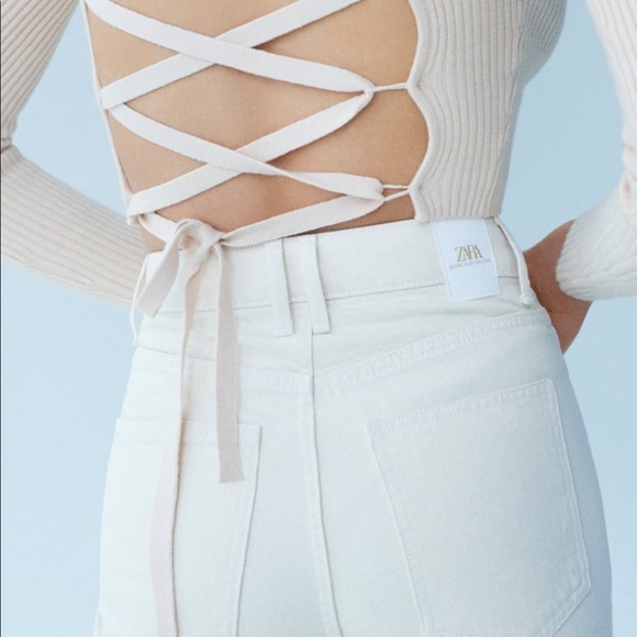 Zara high rise straight jeans - Picture 3 of 3